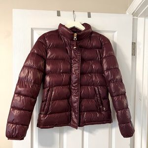 GAP Women's Puffer Jacket - Burgundy NWOT Size Small